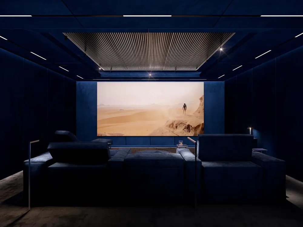A private cinema room in Dubai