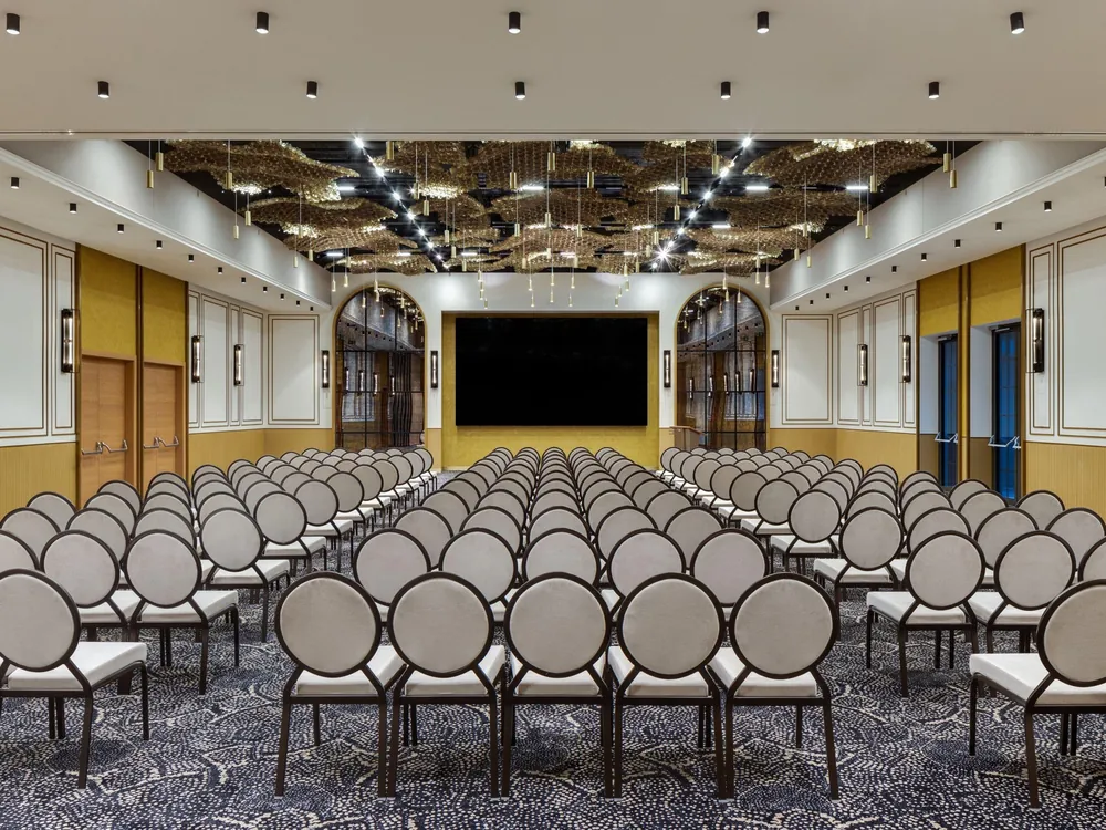 Conference room at the Courtyard Marriott hotel in Cluj-Napoca