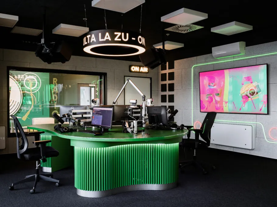 Radio ZU broadcast studio